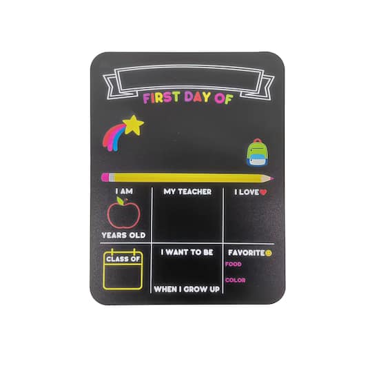 Class Rules! 15.75" x 11.75" First Day & Last Day of School Chalkboard by B2C™
